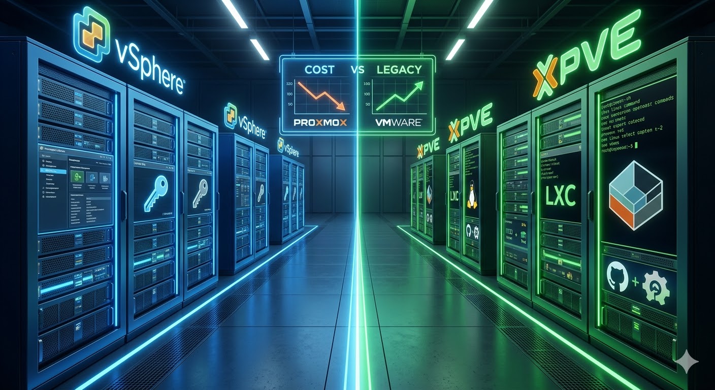 VMware vs Proxmox: 2026 Kapsamlı Karşılaştırma Rehberi